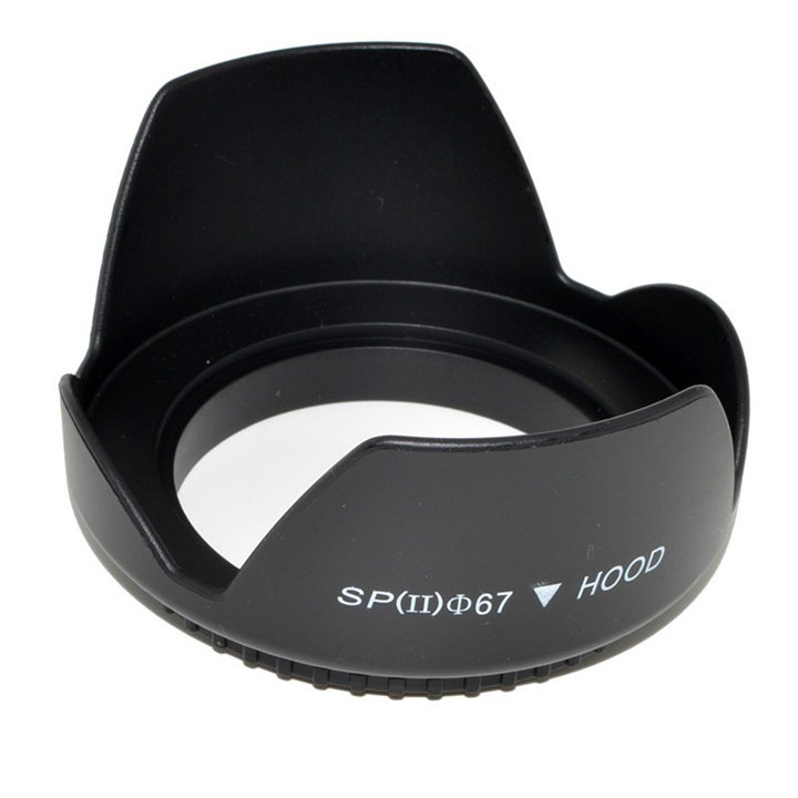 Lens hood loa che nắng hoa sen vặn ren ống kính máy ảnh Phi 67mm