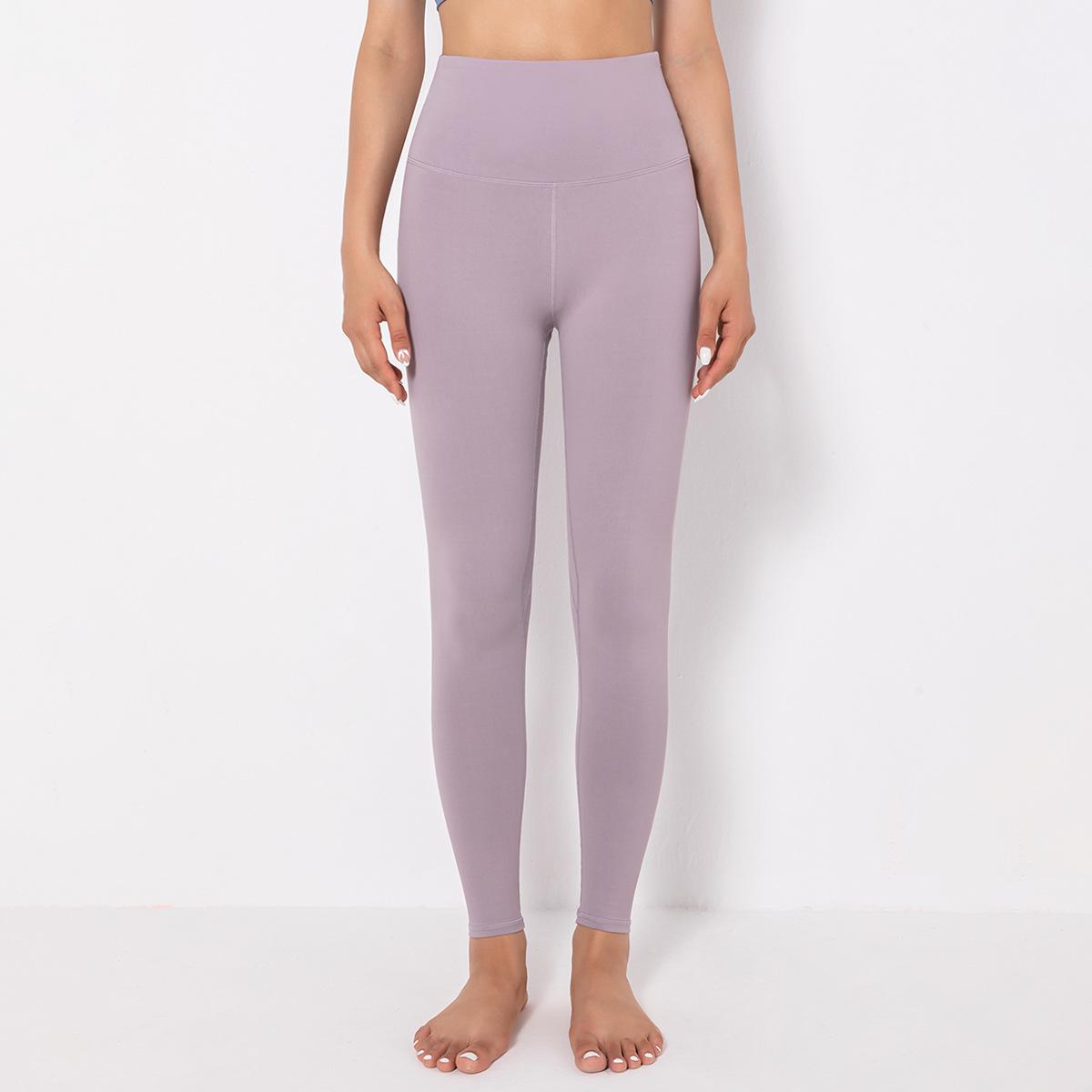 2021 Mới Tập Yoga Nữ Quần Legging Thể Dục Nylon Cao Cấp Quần Dài Nữ Hông Đẩy Lên Quần Tập Gym Nữ quần Áo