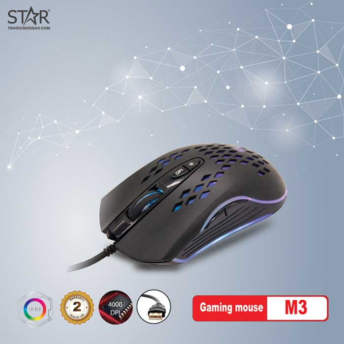 Mouse GIZA M3 Gaming (4000 DPI) - JL - HÀNG CHÍNH HÃNG