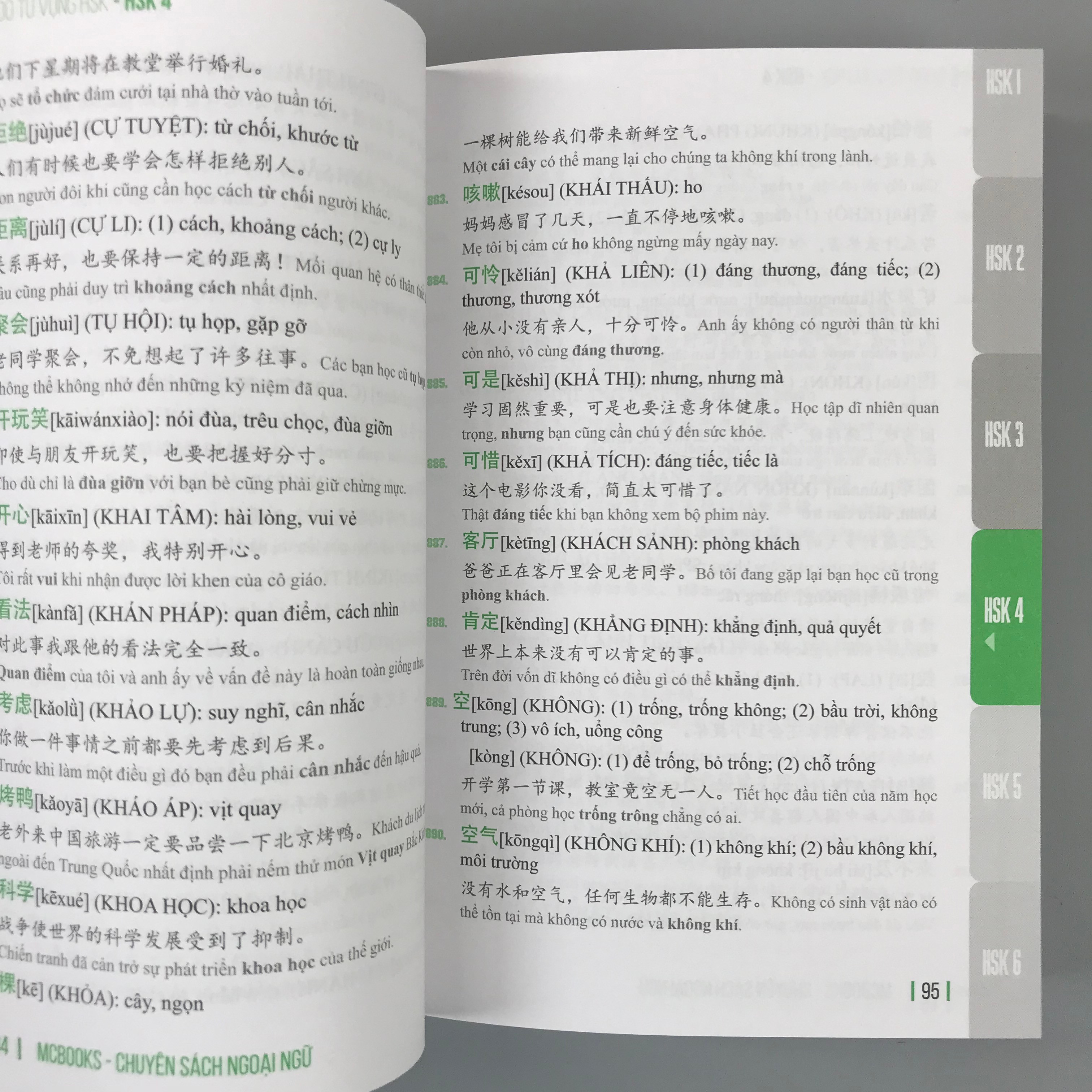 5000 Từ Vựng Tiếng Trung Bỏ Túi - Bí Kíp Chinh Phục Từ Vựng Kì Thi HSK 1 - 6