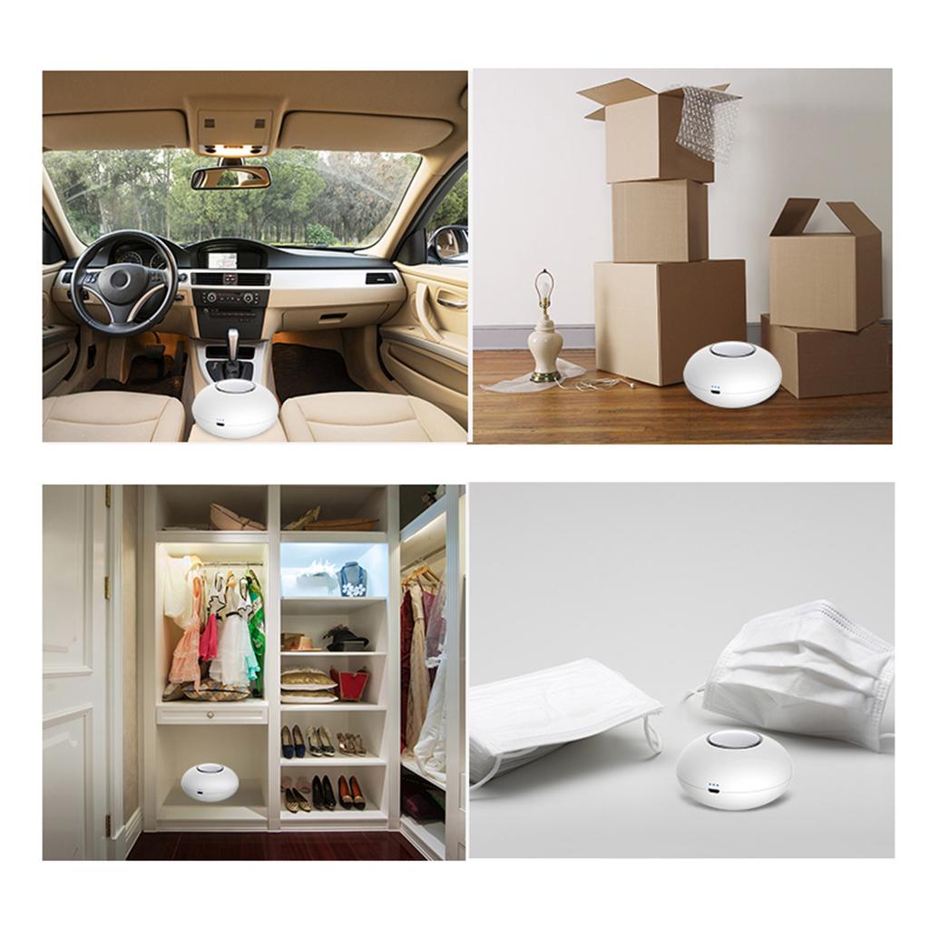 Portable Air Purifier, Mini Ozone Generator with USB Rechargeable Odor Eliminator, Deodorization Sterilizer Ozone Machine for Travelling, Room, Car,