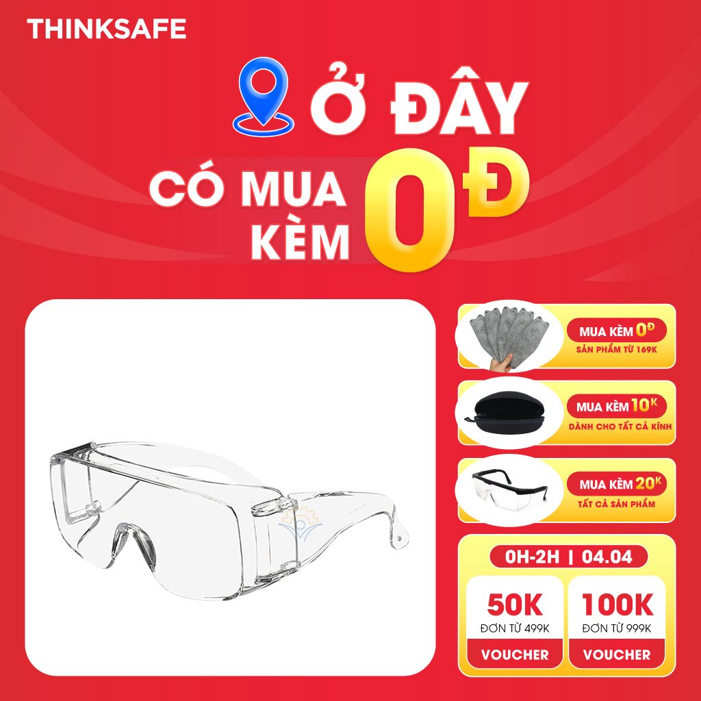 Kính bảo hộ 3M Tour Guard V, phòng dịch, đa năng, chống bụi, tia UV, chống hóa chất đeo được cùng kính cận