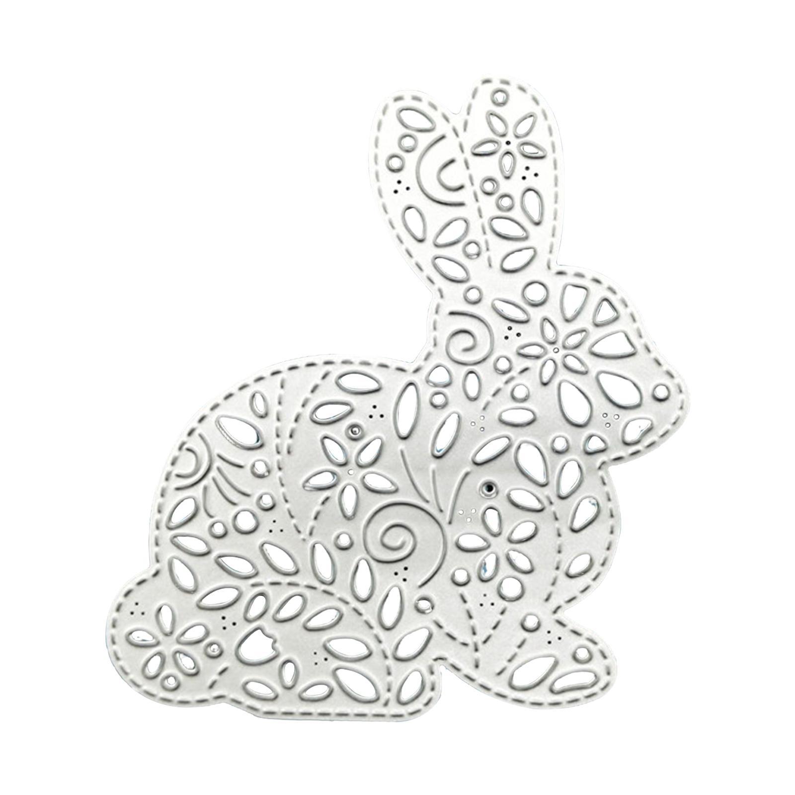 Easter Bunny Cutting Dies Metal Template for Card Making for Photo Album