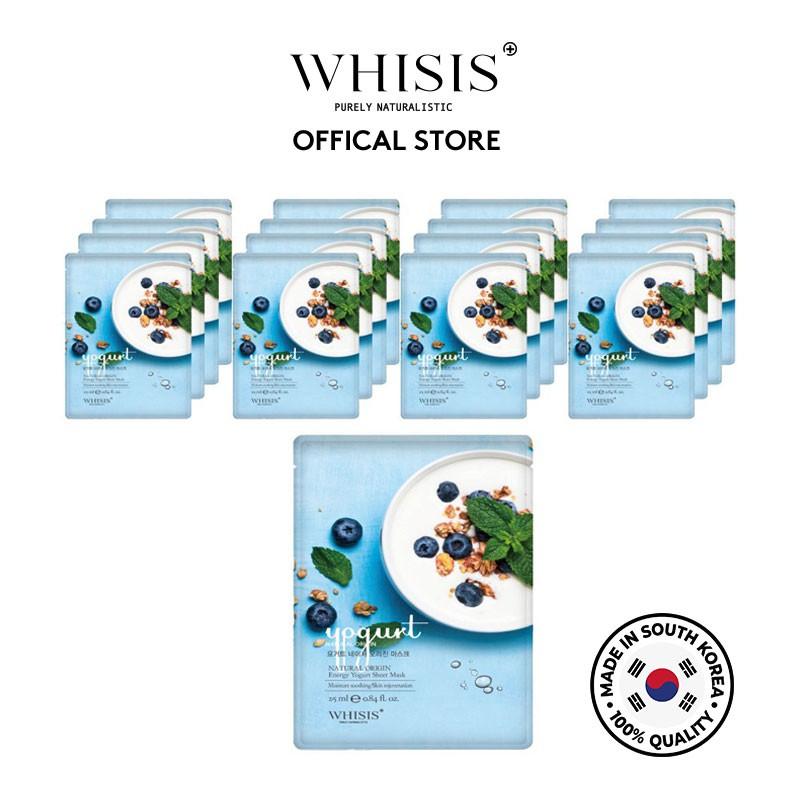 Combo 10 Mặt nạ Sữa chua Whisis Nature Origin Energy Yogurt Sheet Mask