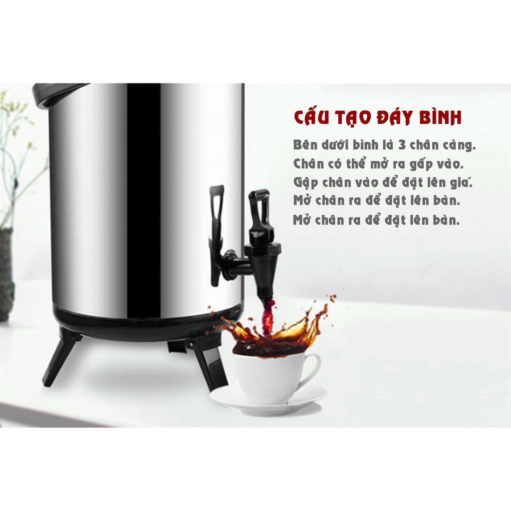 Bình giữ nhiệt ủ trà inox cao cấp loại tốt (6 - 8 - 10 -12L)