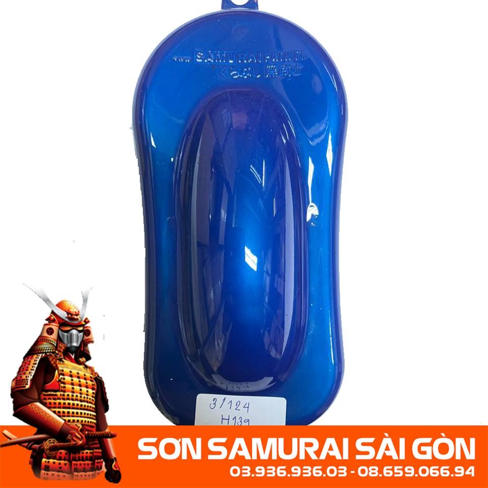Sơn SAMURAI KUROBUSHI H139* MÀU XANH chính hãng dành cho xe máy