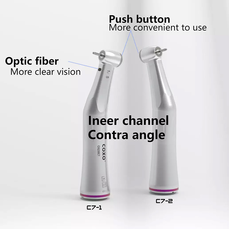 COXO Cx235 C7-1 1: 5 Tăng tốc độ Góc tương phản Đèn Led bên ngoài Nước Nha khoa Tốc độ thấp Tay cầm Led Tương phản Góc 1: 5 Tay cầm