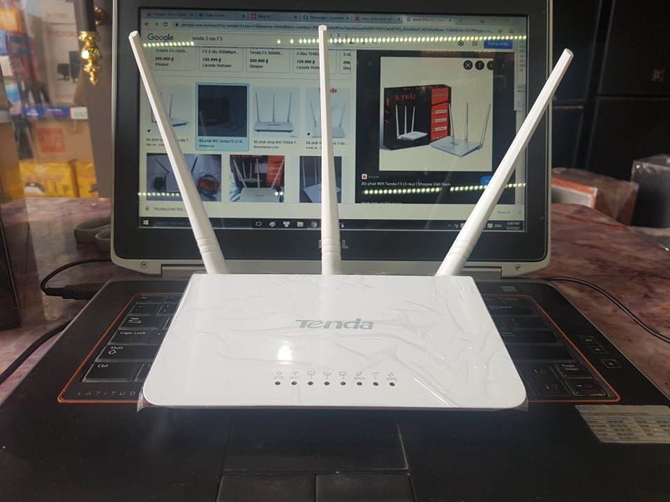 Bộ phát Wifi Tenda F3 tốc độ 300Mbps: 3 râu thu sóng