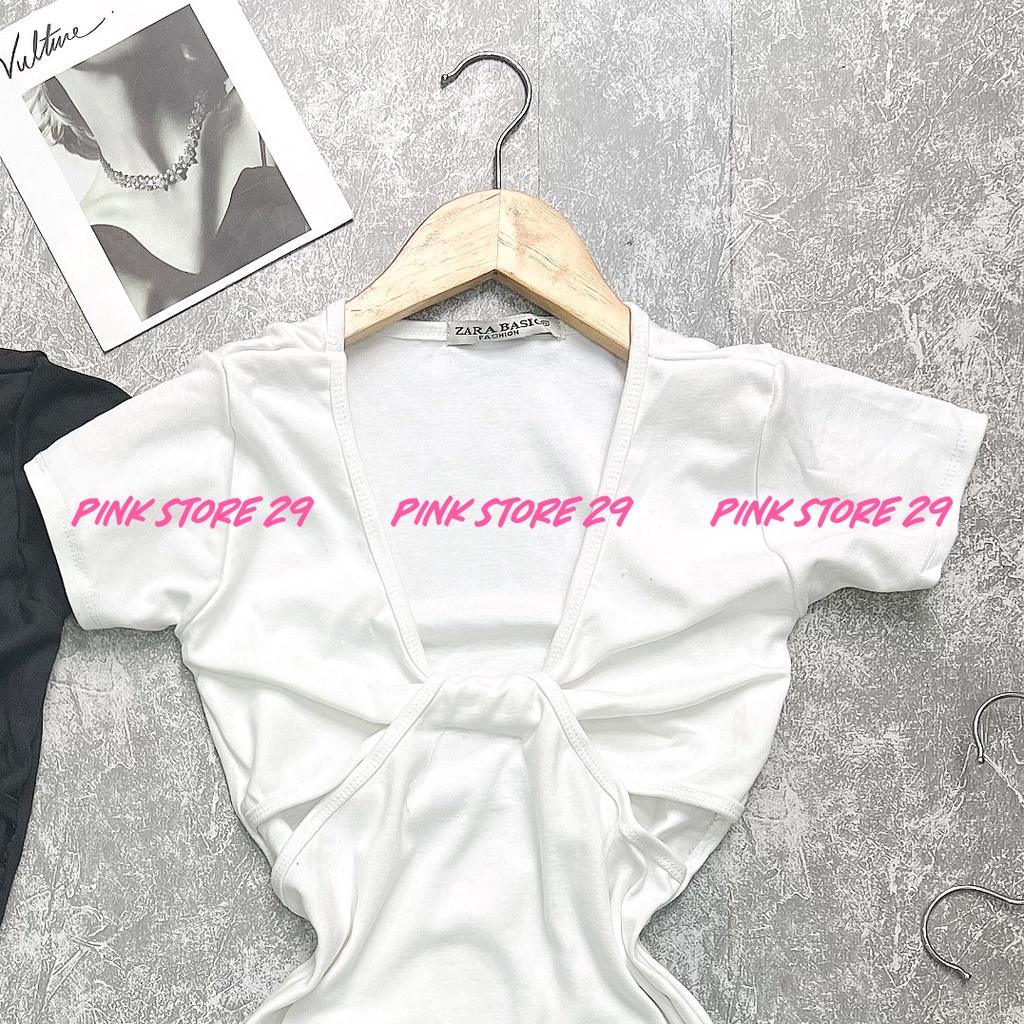 Đầm body cutout tay ngắn PINKSTORE29 dáng ngắn khoét eo cổ v sâu SEXY D067