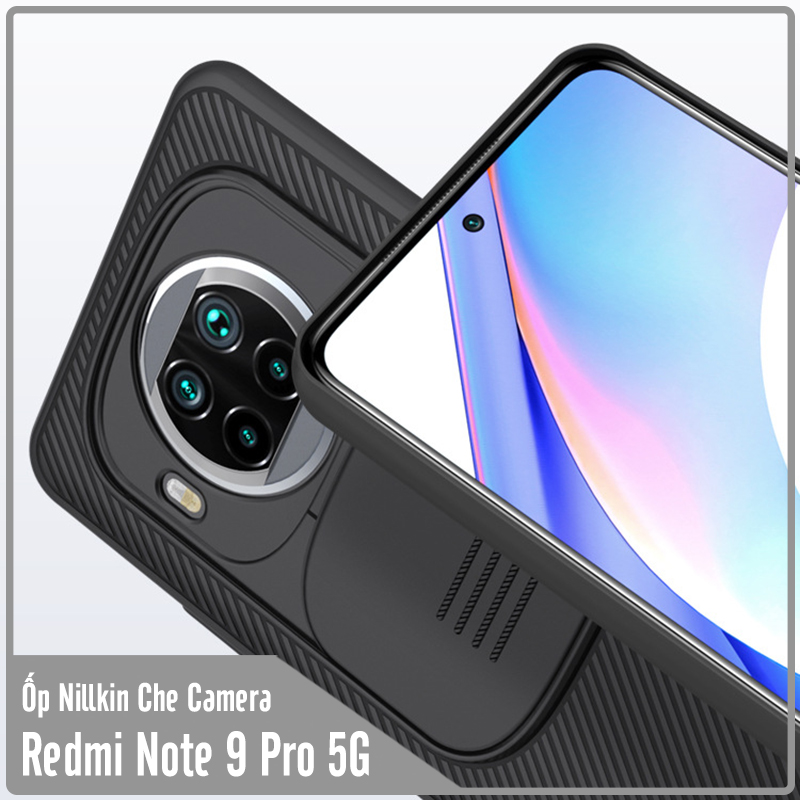 Ốp lưng cho Xiaomi Redmi Note 9 Pro 5G - Mi 10T Lite Nillkin CamShield che camera - Hàng nhập khẩu