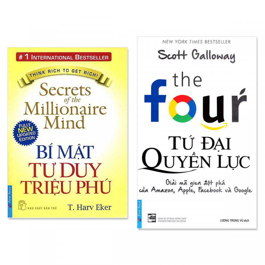 Combo 2 cuốn: Tứ Đại Quyền Lực, Bí Mật Tư Duy Triệu Phú