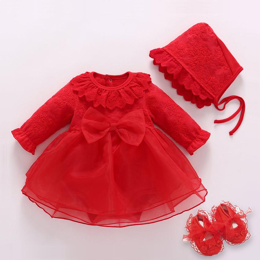 2021 Trẻ Sơ Sinh ĐẦM SƠ SINH Bé Gái Quần Áo & Áo Cotton Công Chúa 0 3 6 12 Tháng Cho Bé Lễ Rửa Tội Đầm