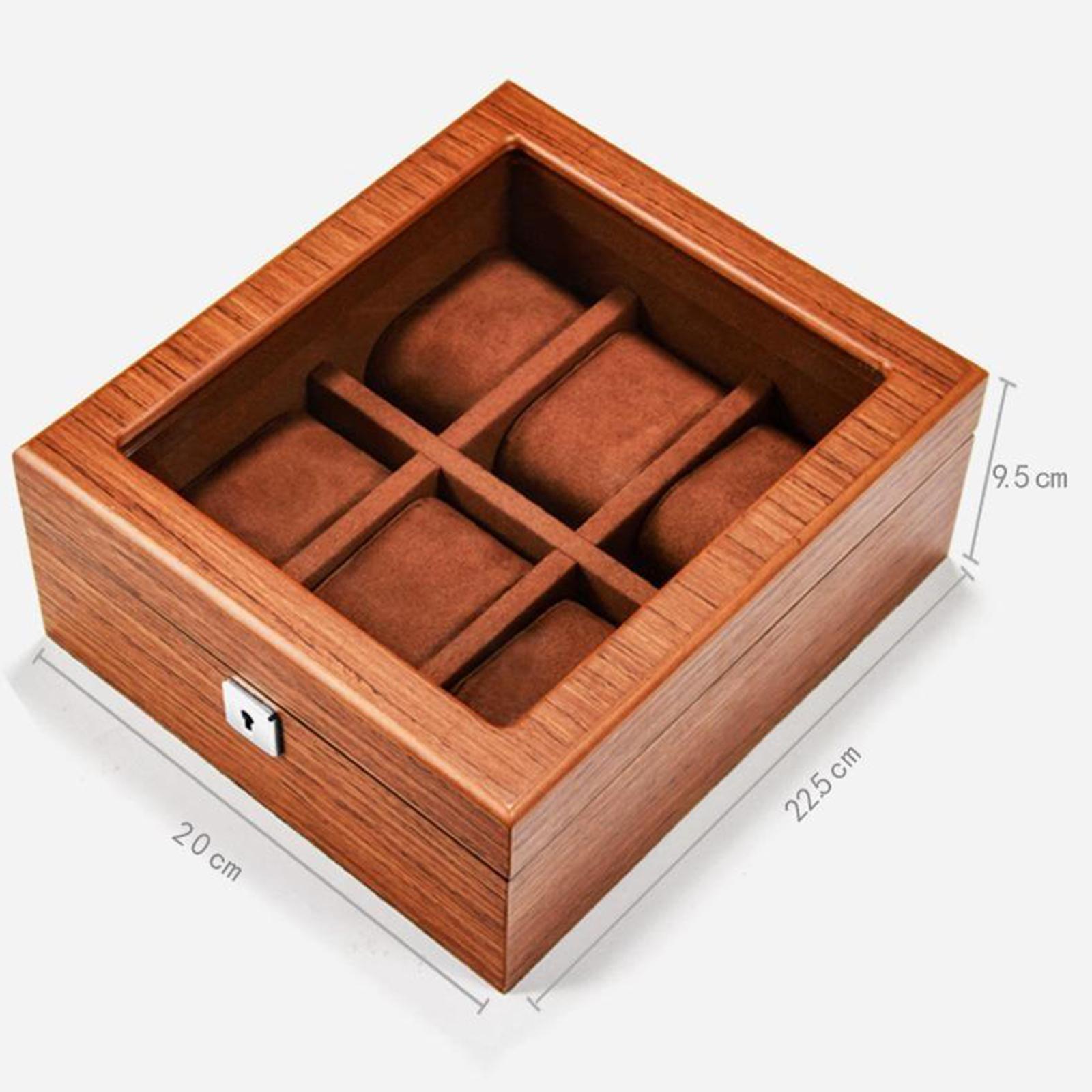 Display Case with 6 Slot Jewelry Box