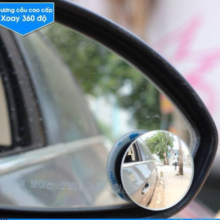 Gương cầu lồi kính hậu xoay 360 + Tặng kèm