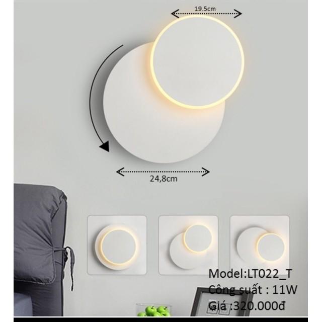 Đèn tường tròn xoay 360 độ, đèn gắn tường, đèn trang trí, đèn decor, đèn led trang trí
