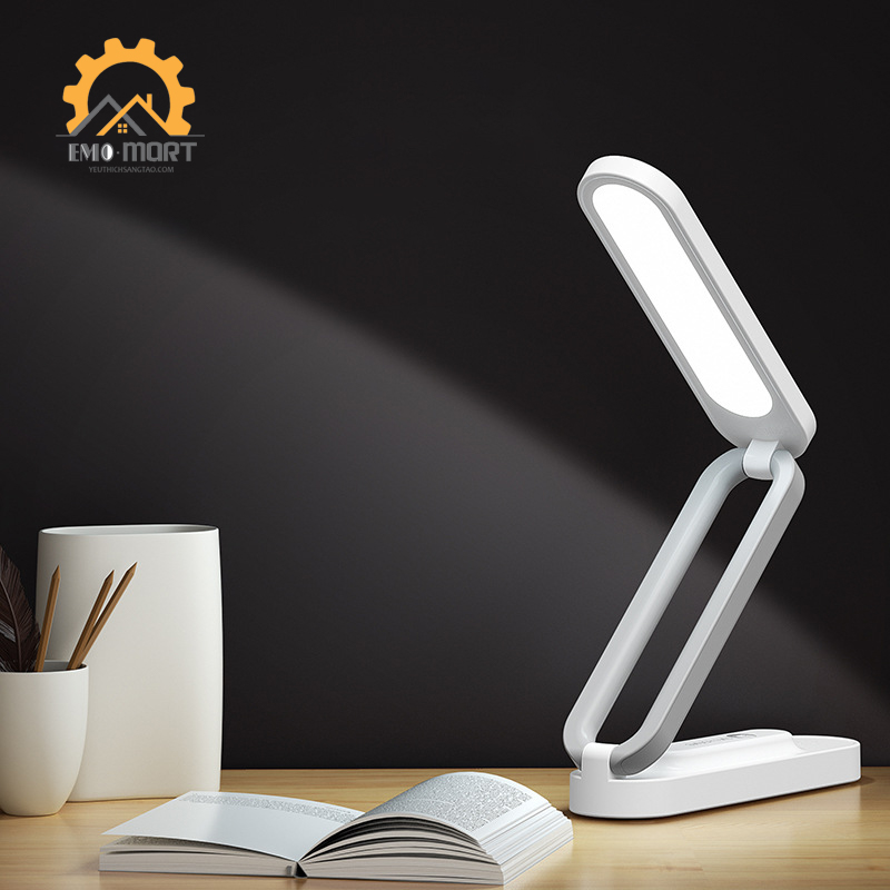 ĐÈN LED GẤP GỌN-Học tập, để bàn tiện lợi, Sạc USB, Tiết kiệm năng lượng, Linh hoạt di chuyển dã ngoại