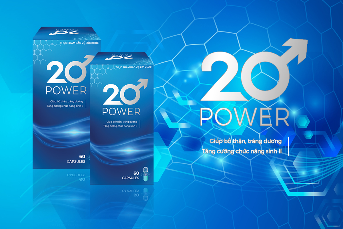 20 Power Viên Uống Tăng Cường Sinh Lý Nam Giới (hộp 60 viên)