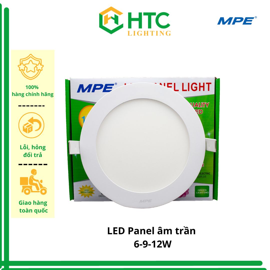 Bóng đèn Led Âm trần Panel 12W RPL-12T, RPL-12V, RPL-12N, RPL-12/3C- Thương Hiệu MPE