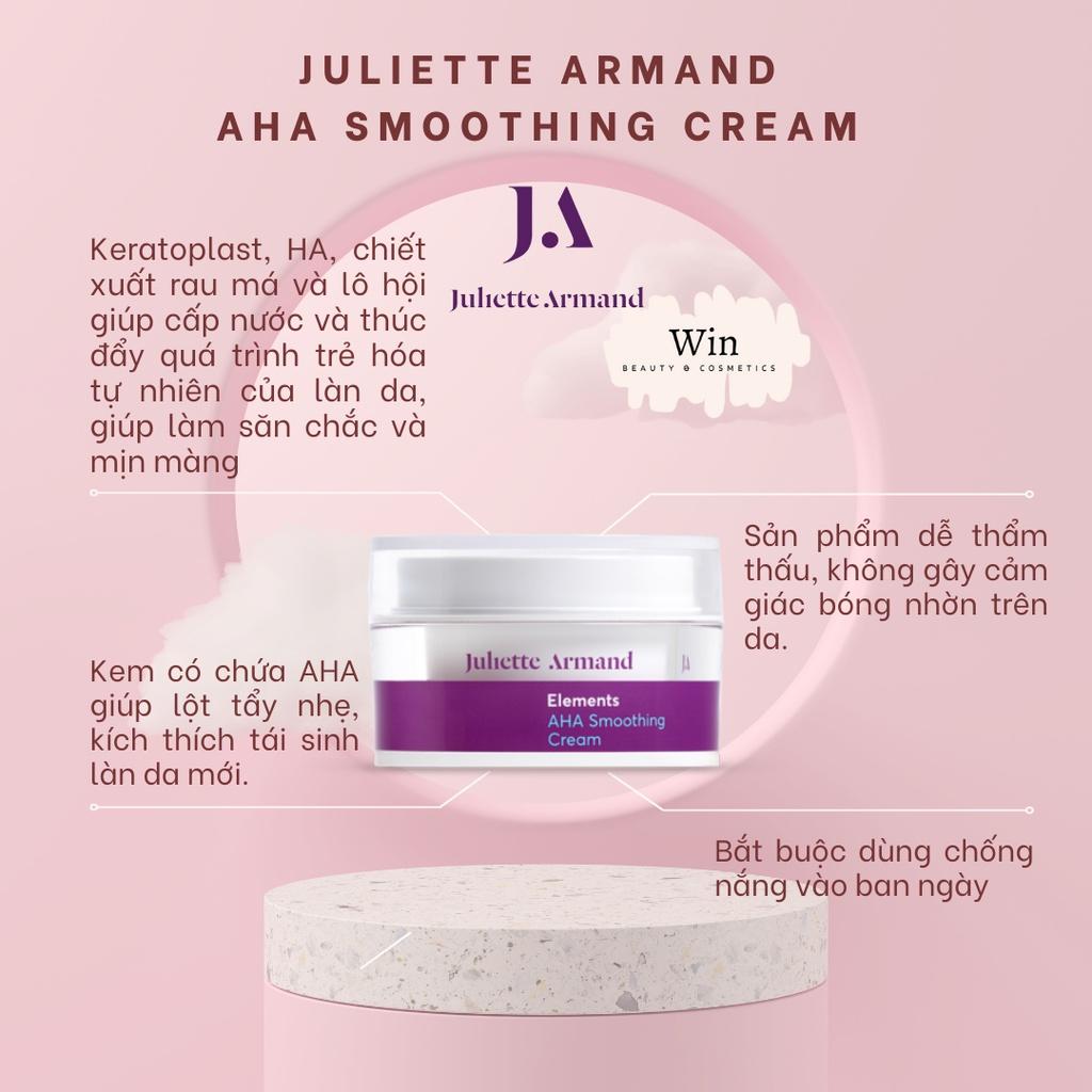 Kem dưỡng Juliette Armand AHA Smoothing Cream trẻ hoá da ngừa mụn