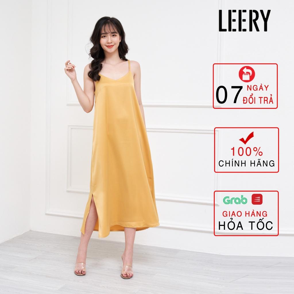 Đầm maxi lụa có nút điều chỉnh độ dài váy lụa dáng dài chất đẹp váy ngủ chống nhăn V2D-01