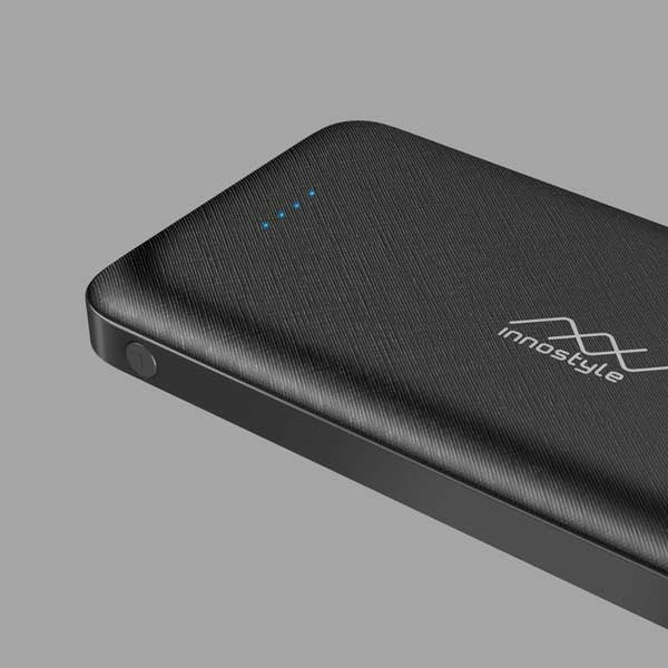 Sạc dự phòng INNOSTYLE POWERGO SMART AI 10000MAH BLACK-IP10SA-BLK- Hàng chính hãng