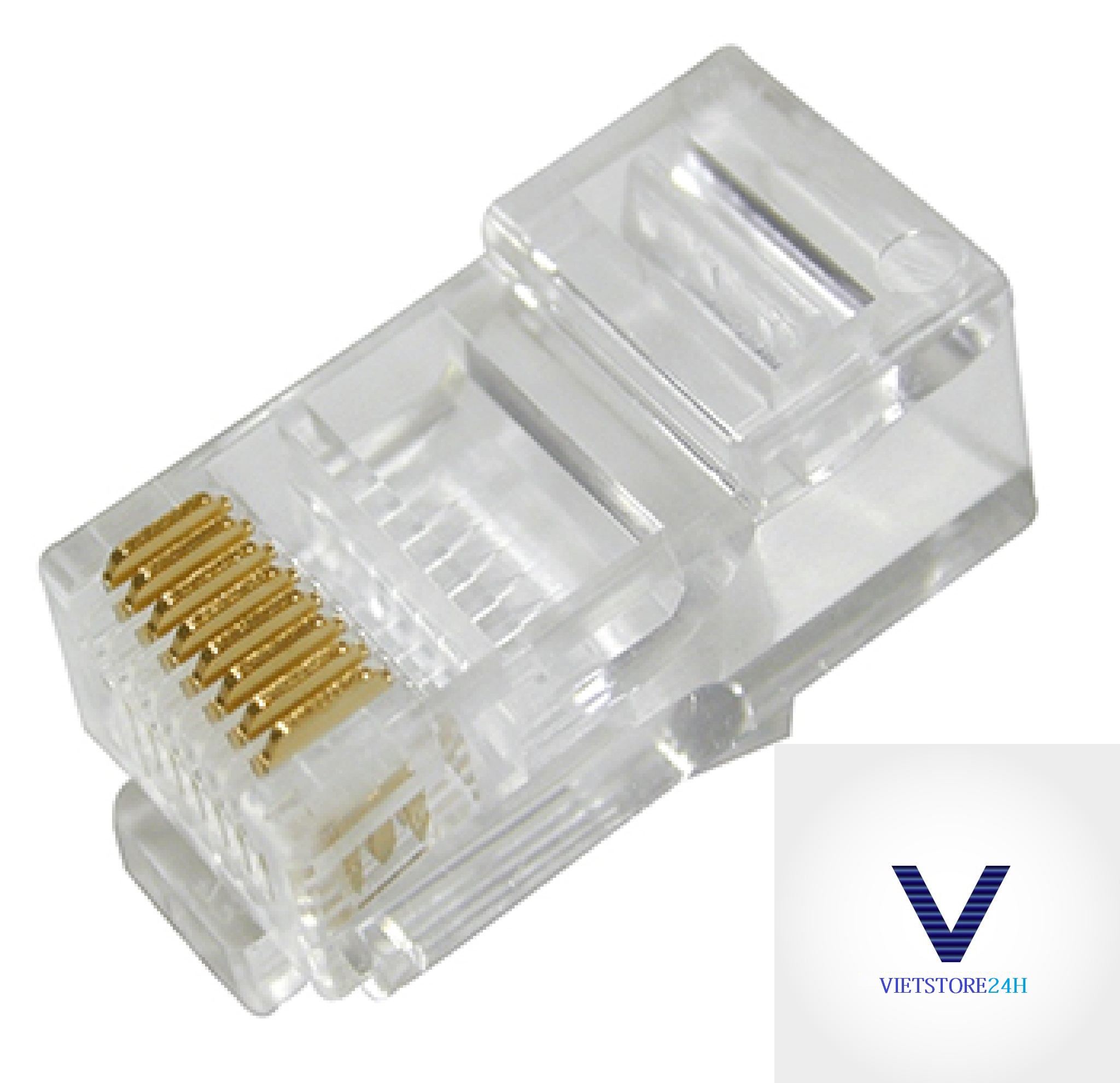 Đầu Mạng VP-Link CAT6E Xuyên Thấu RJ45 (100pcs) - Hàng chính hãng