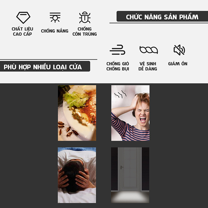 Combo 100 Thanh Nẹp Mút Xốp Nhét Chèn Chân Đáy Khe Hở Cửa Chống Ồn Ngăn Chặn Gió Bụi Côn Trùng Cách Âm 95cm Legaxi