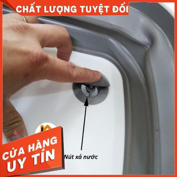 (NHÀ BẾP THÔNG MINH) Chậu gấp gọn kiêm thớt và rổ đựng đa năng loại LỚN 3in1 Đa Năng Tiện Dụng