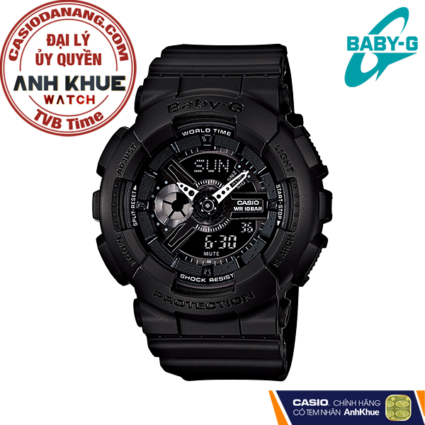 Đồng hồ nữ dây nhựa Casio Baby-G chính hãng BA-110BC-1ADR (43mm)