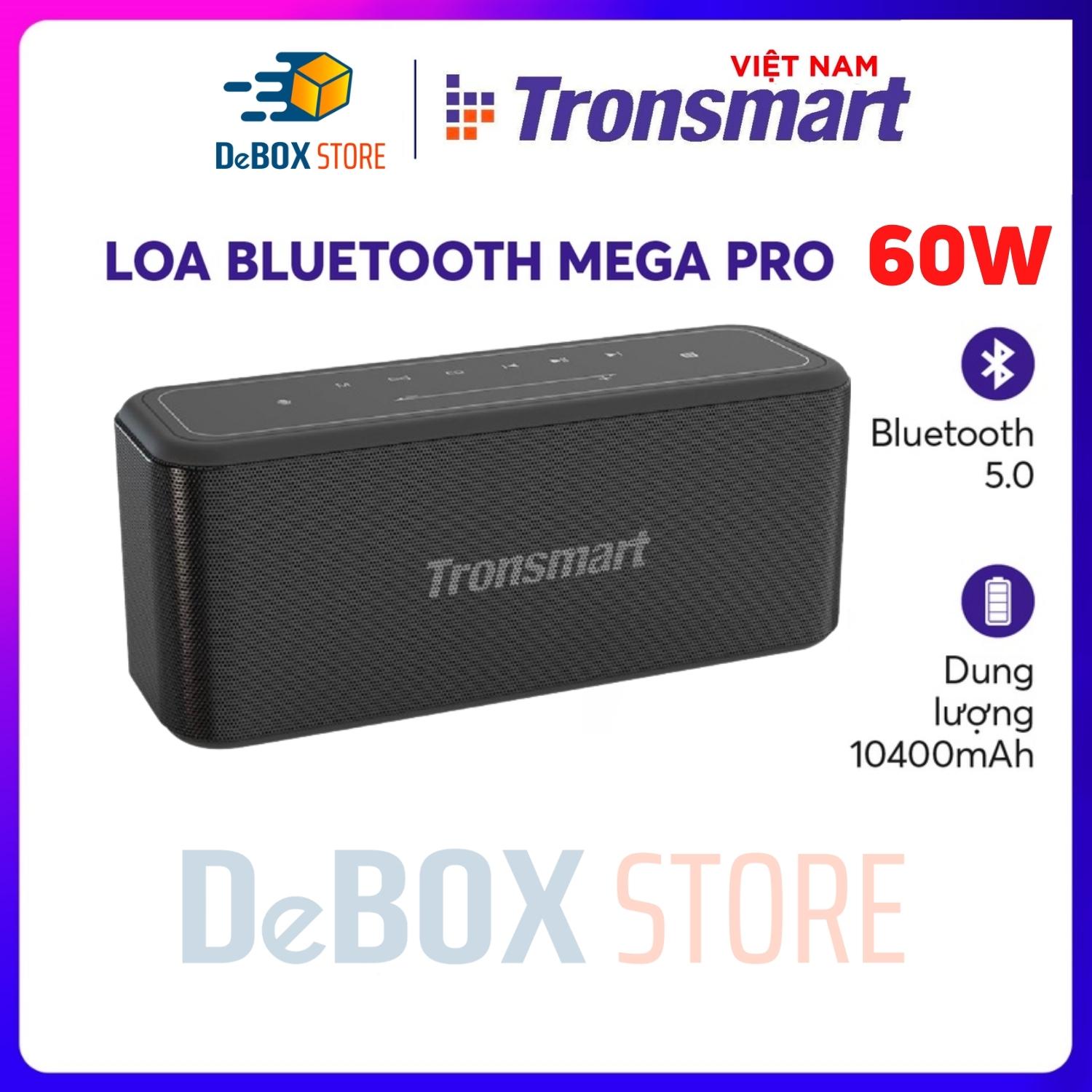 Loa Bluetooth Không Dây Tronsmart Element Mega Pro, BT 5.0, Công suất 60W, Hỗ trợ TWS và NFC ghép đôi 2 loa - Hàng chính hãng