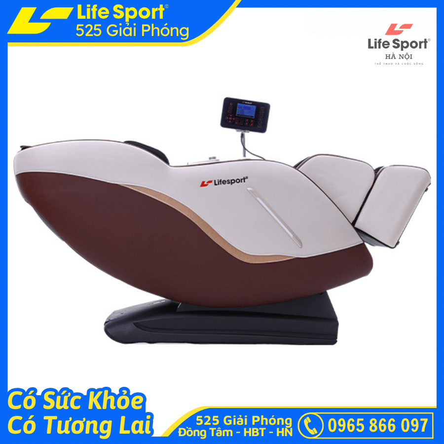 [SALE 50%] Ghế Massage Trị Liệu Toàn Thân LifeSport LS-368 [FULL QUÀ TẶNG] Công Nghệ Mát Xa Nhiệt Hồng Ngoại Tân Tiến Giúp Thư Giãn, Giảm Stress Tại Nhà. Tích hợp Máy Đo Huyết Áp Theo Dõi Sức Khỏe Hàng Ngày