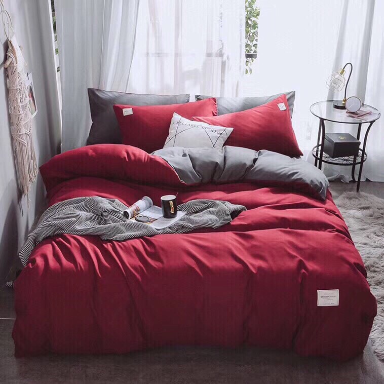 Bộ vỏ chăn ga gối cotton tici