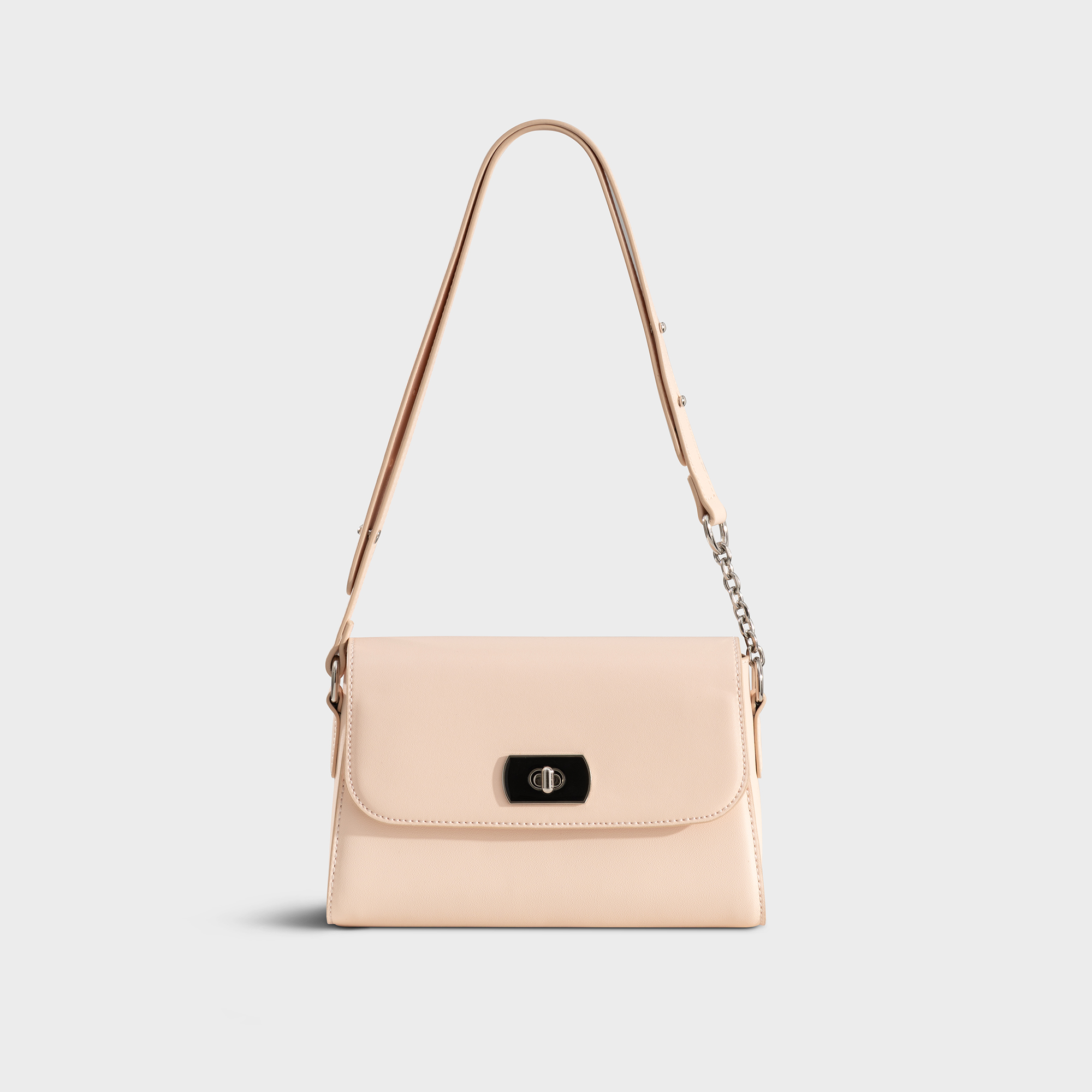 Túi Yuumy ( Thời trang nữ khoá xoay kim loại sang trọng size 21 - Túi đeo chéo da Seasand YN301 )