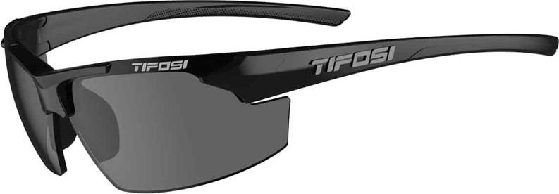 Kính mát thể thao Unisex Tifosi Track - Gọng Gloss Black, Tròng Smoke