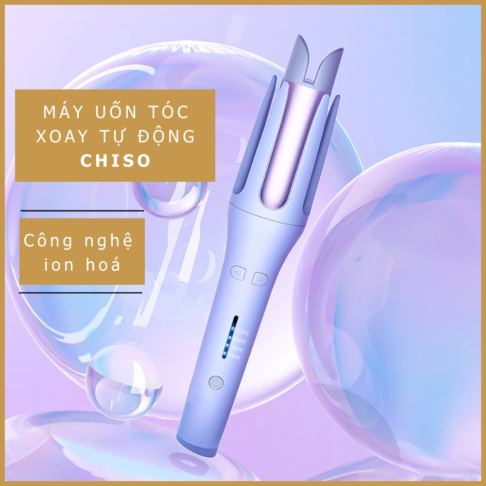 Máy uốn tóc xoăn tự động ZONEHOUSE trục uốn 32mm công nghệ xoay 1 chạm, ion âm không làm hư tóc, phiên bản mới nhất