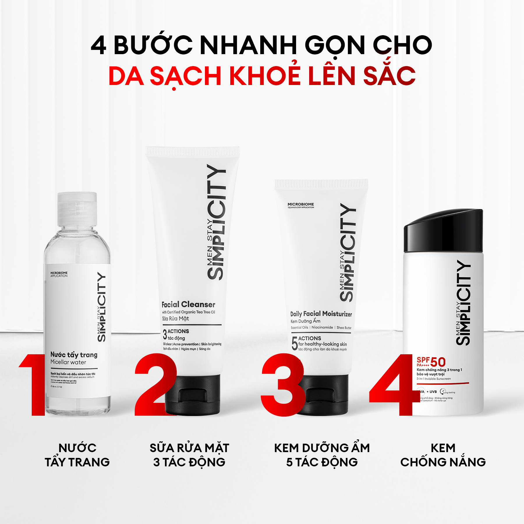 Kem dưỡng ẩm đa năng Facial Moisturizer Men Stay Simplicity