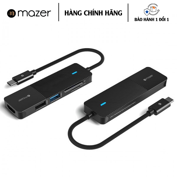 Cổng Chuyển Đổi Mazer Infinite.Multimedia Pro Hub 5-in-1 - Hàng Chính Hãng