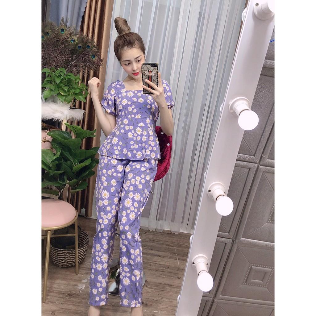 Đồ Bộ Nữ Lụa Set Bộ Quần Dài Chất Lụa Mềm Mịn hxfashion