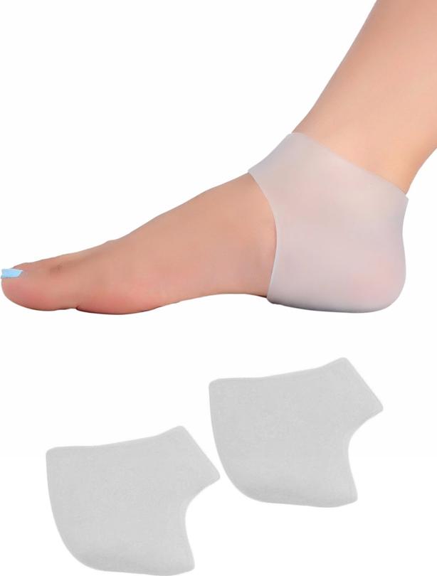 Combo 2 bộ miếng bảo vệ gót chân Silicon - Màu Trắng
