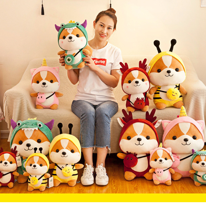 Gấu Bông Sóc Shiba Cosplay Ngộ Nghĩnh Chibi