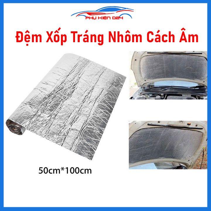 Nhôm cách âm chống ồn, chống nóng động cơ xe ô tô kích thước 50x100cm