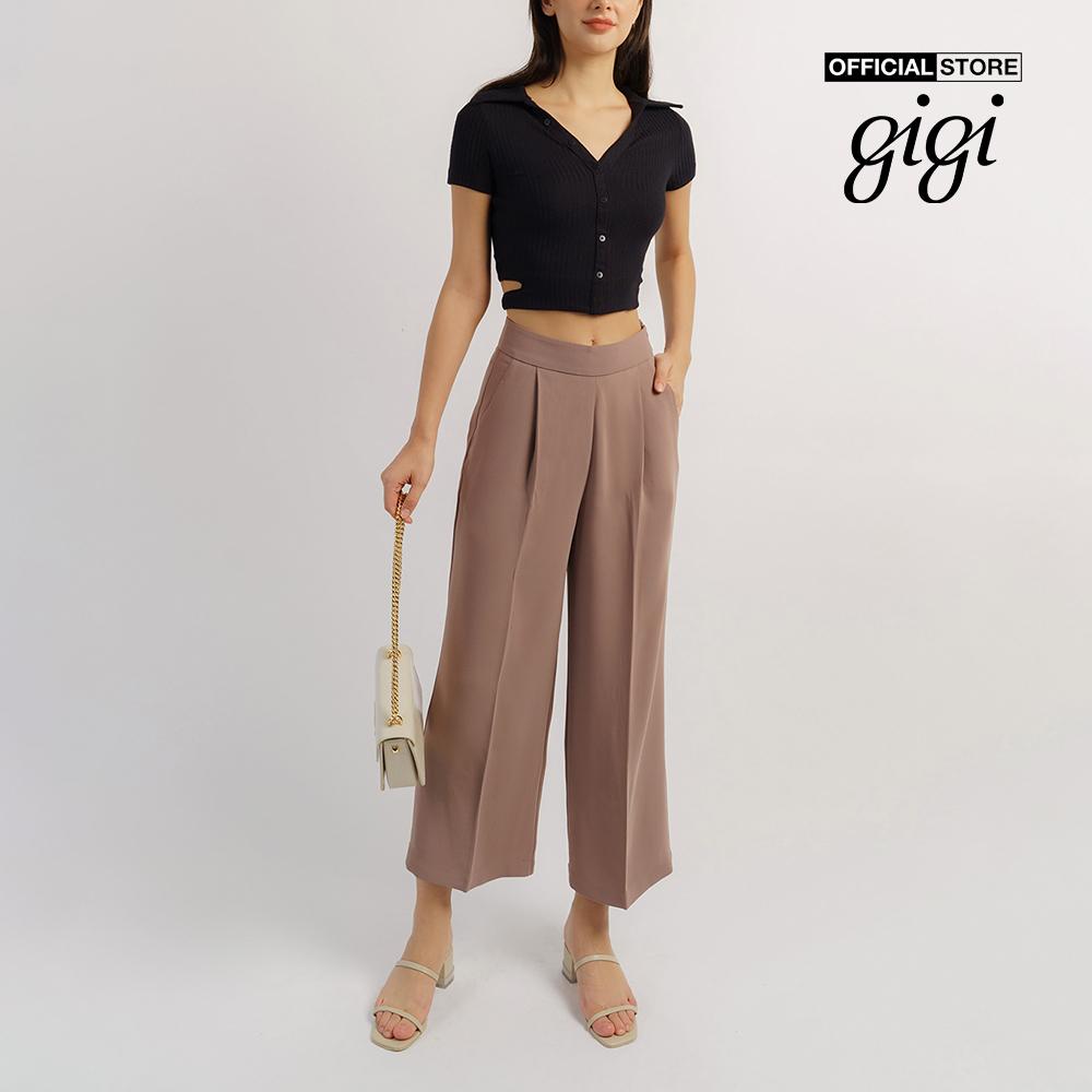 GIGI - Quần culottes nữ xếp li Deep Pleat G3206T211315