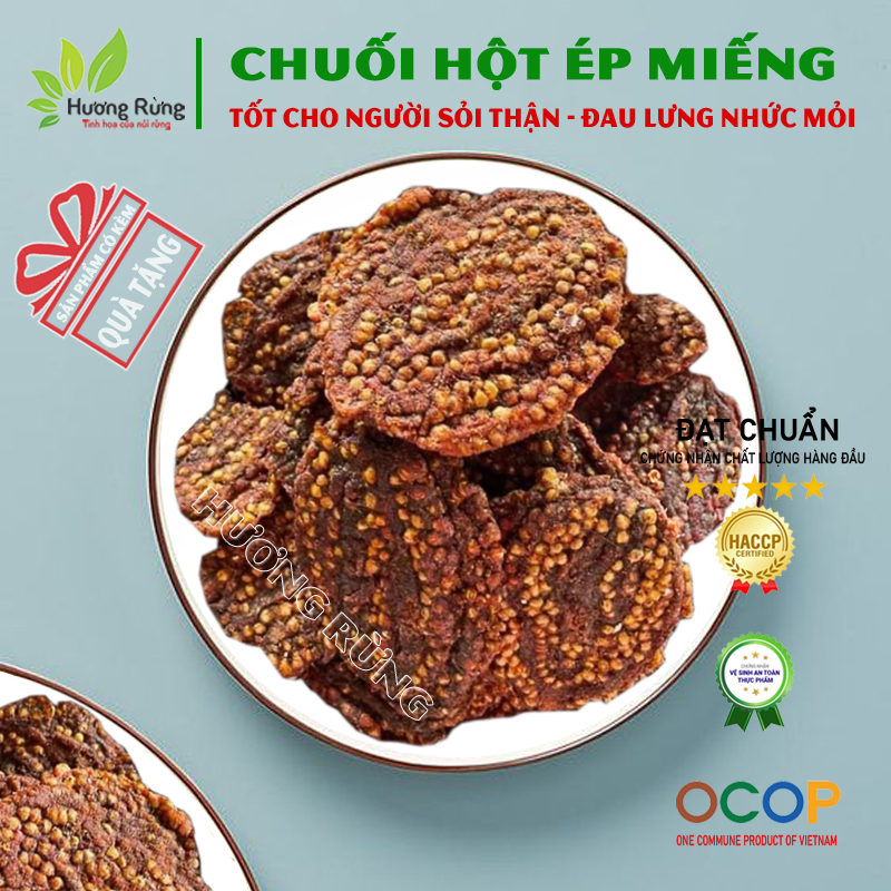 chuối hột ép miếng 1kg loại ngon xuất khẩu, thơm ngọt