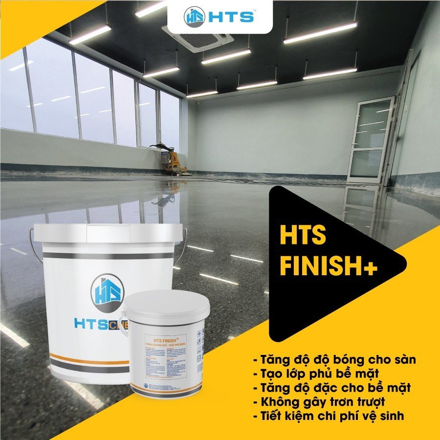 Chất phủ bóng sàn HTS Finish+ thùng 5 Kg - Ngăn bám bụi, Độ bóng cao, Sàn bền đẹp