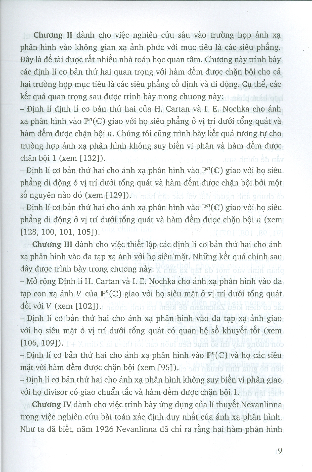 Lí Thuyết Phân Bố Giá Trị Cho Ánh Xạ Phân Hình Và Một Số Vấn Đề Liên Quan