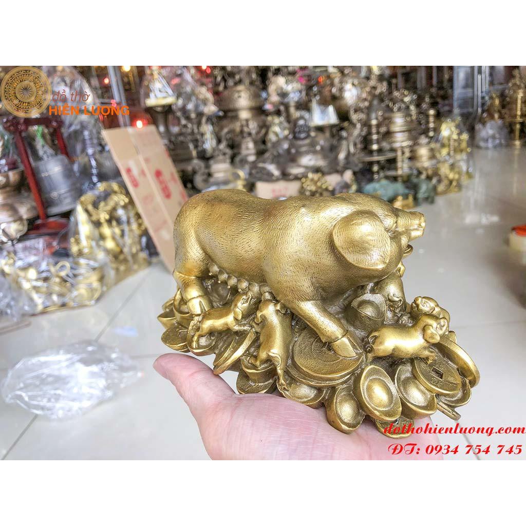 Tượng Heo Mẹ Và Đàn Heo Con - Tượng Heo Đàn