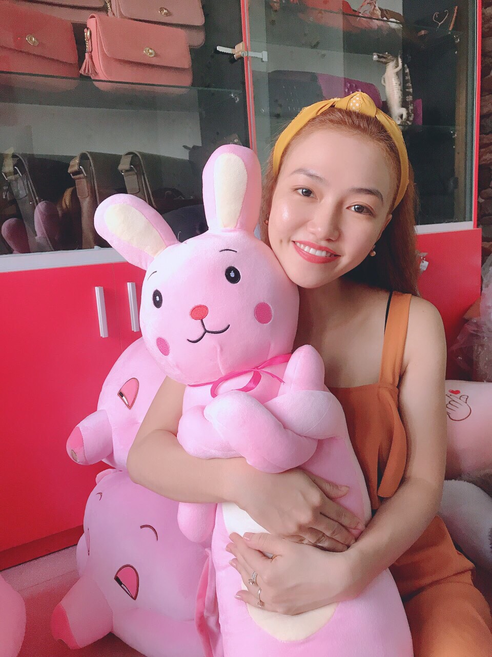 Gối Ôm Mặt Thỏ Dài Siêu Đáng Yêu Dành Cho Bé