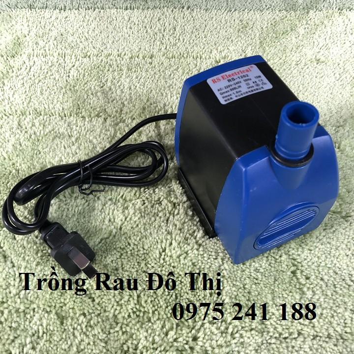 Máy bơm bể cá RS-1202 hàng tốt, 15W, đẩy cao tối đa 1.8m