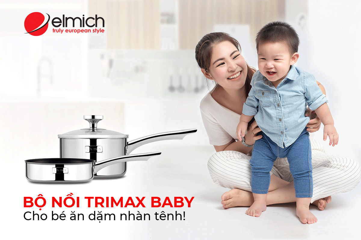 Bộ nồi Elmich Trimax Baby EL-3794 size 14cm