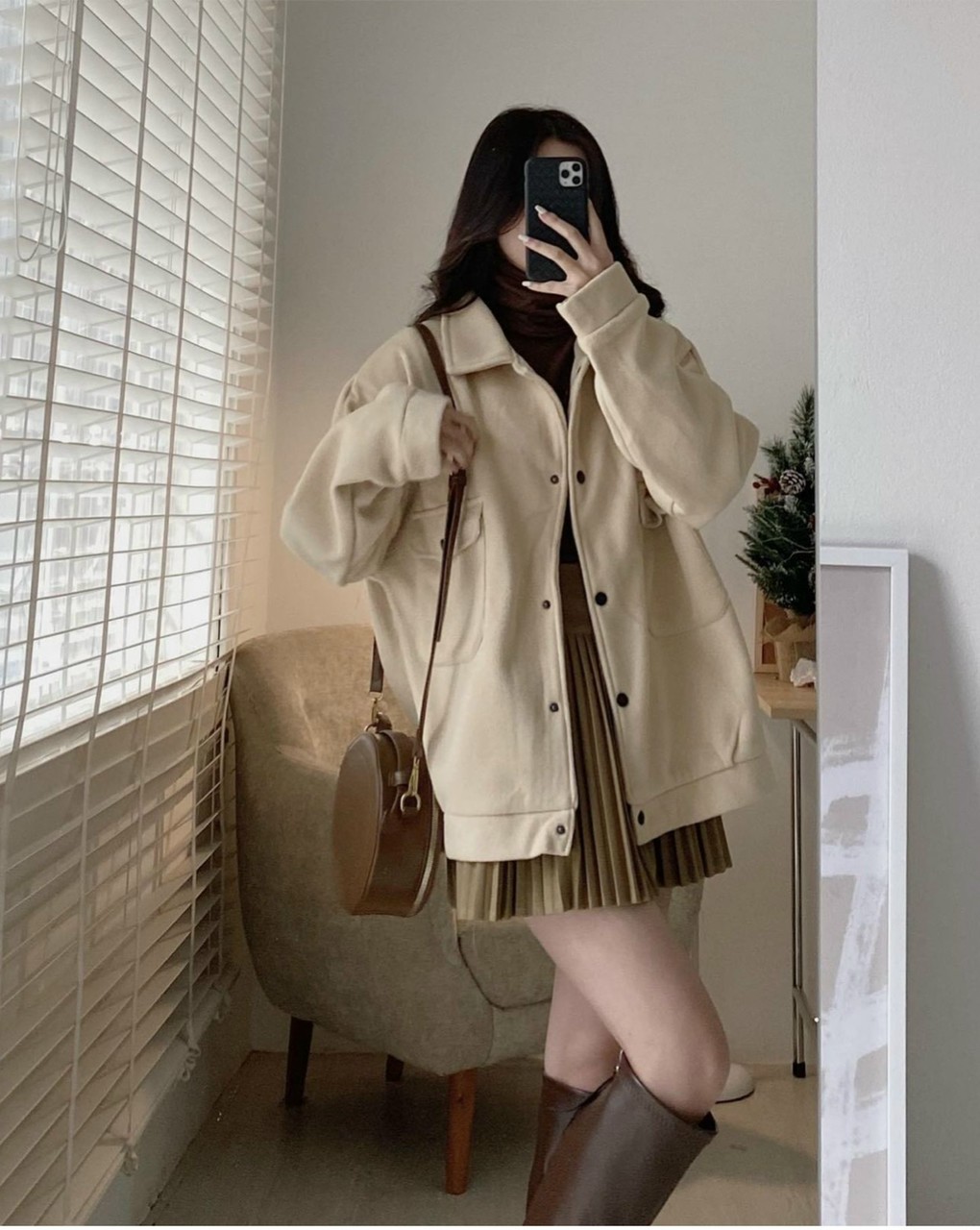 Áo khoác da lộn form rộng cúc bấm SUEDE JACKET 2 lớp lót dù, Áo khoác nữ tay dài cổ bẻ, Áo khoác da lộn trơn nút bấm cá tính phong cách hàn quốc, áo khoác nữ